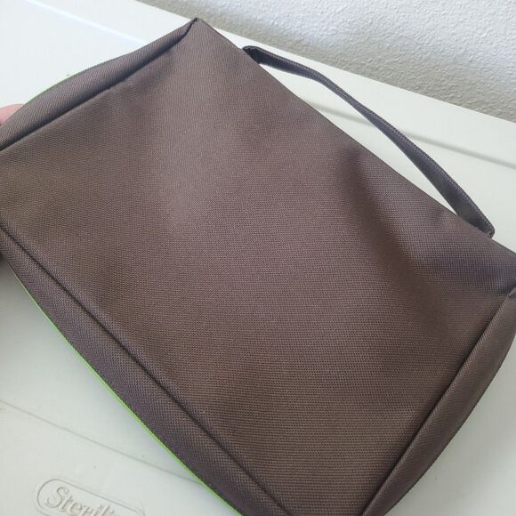 Gregg Gift Bible Cover XL Bag Carrier Scripture Zippered Case Brown with Handle - Picture 10 of 16